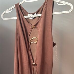 Princess Polly Sanur Brown Maxi Dress